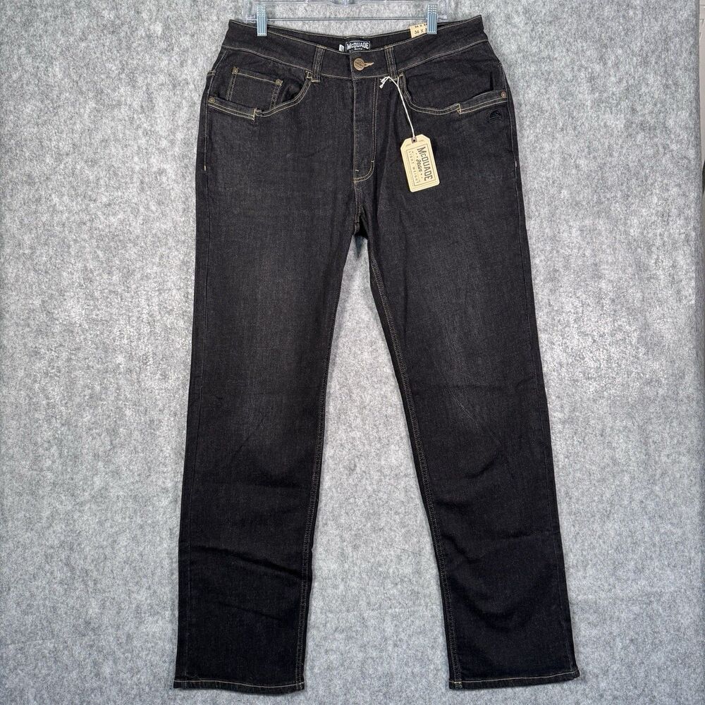 Tactical Distributors McQuade Jeans Mens 36x34 Black Lightweight Stretch NWT